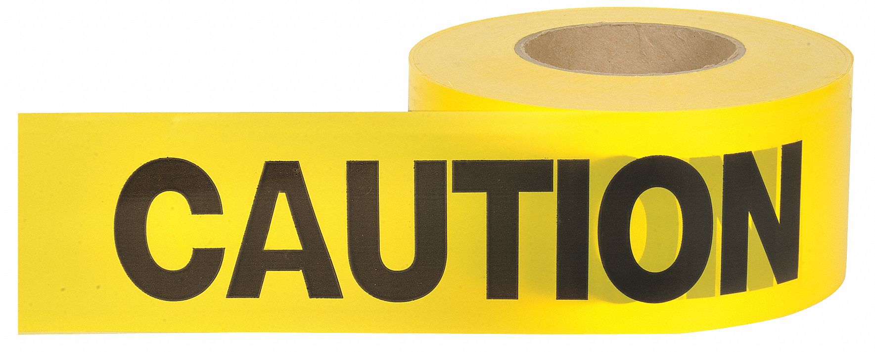 GRAINGER APPROVED Barricade Tape, Yellow, 3 in x 1,000 ft, Caution