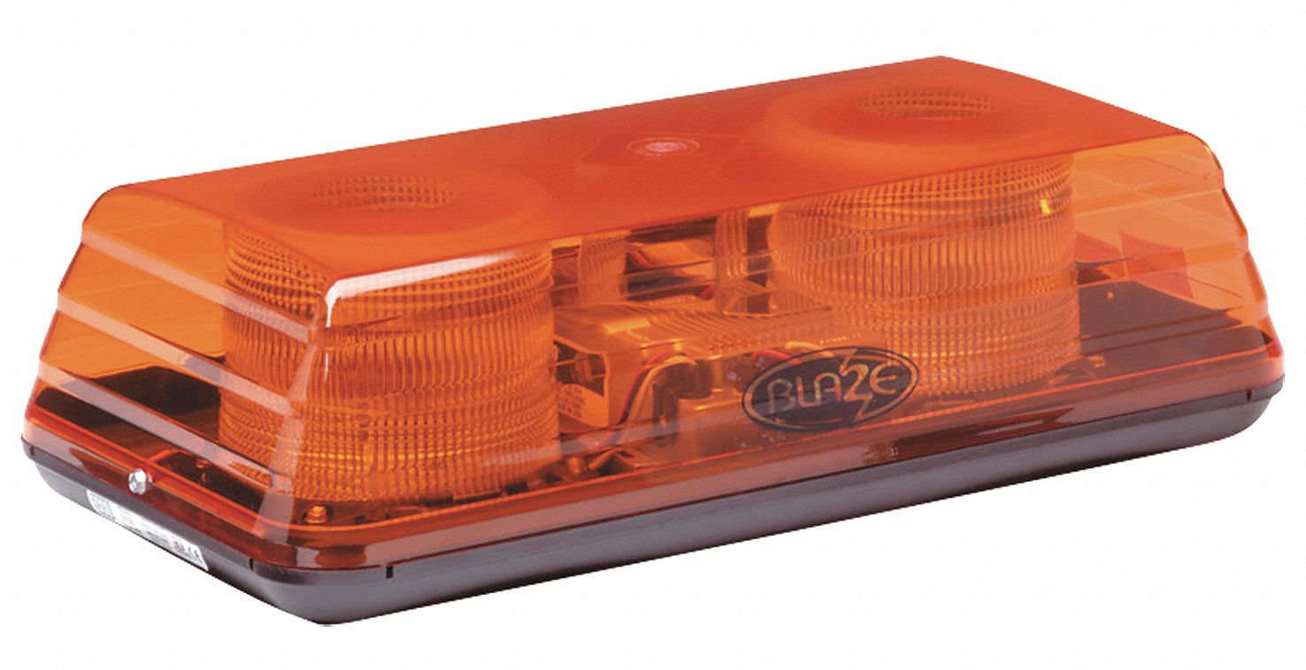 ECCO Mini Light Bar, 17" L, Amber 6VKU65150AAA Grainger