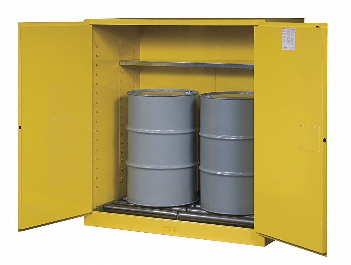 JUSTRITE 110 gal Hazardous Waste and Drum Storage SelfClosing