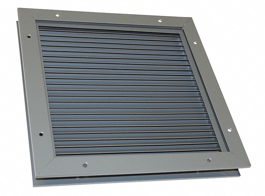 DAYTON Door Louver 0.546 sq ft Louver Free Area, 14 1/8 in Louver