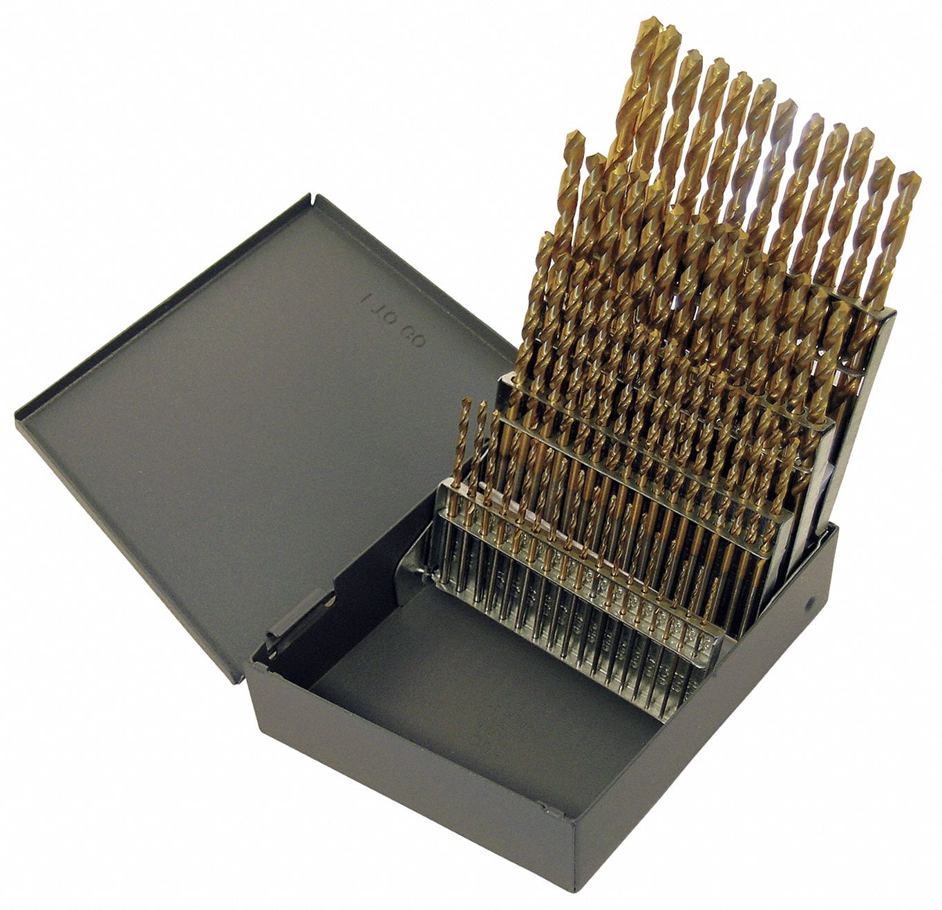 CHICAGOLATROBE Jobber Drill Bit Set, Number of Drill Bits 60, Drill Bit Point Angle 118