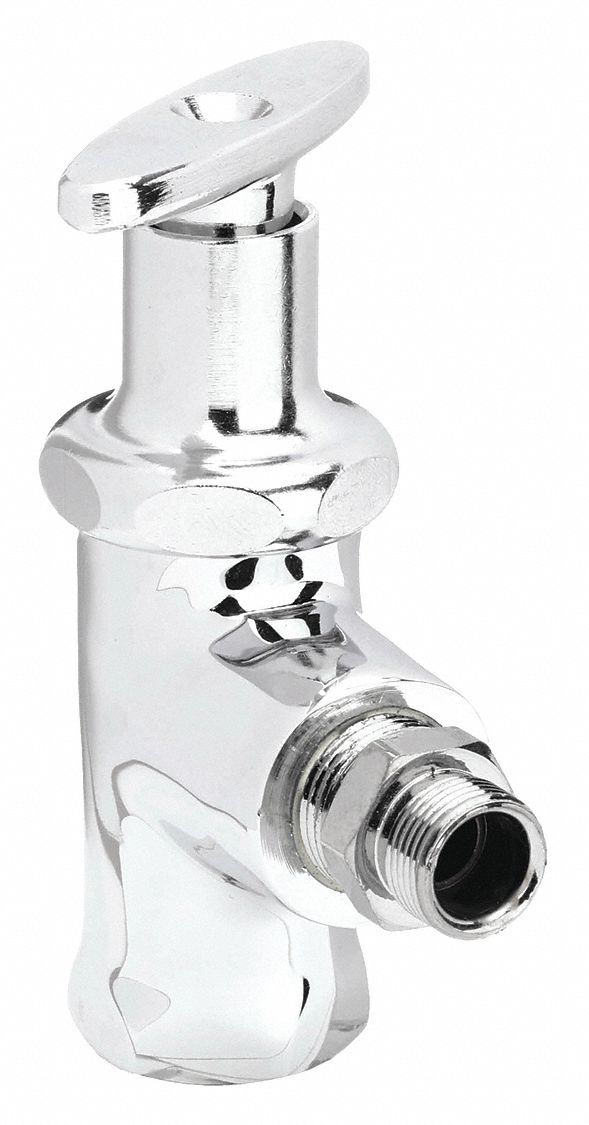 CHICAGO FAUCETS, Angle Body, 1/2 in Inlet Size, MultiTurn Supply Stop