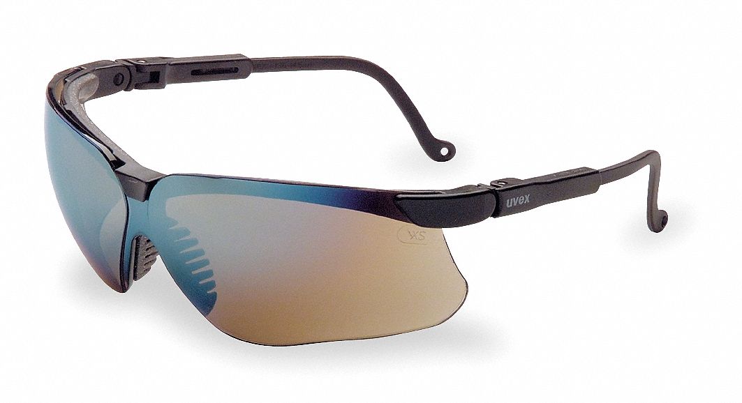 HONEYWELL UVEX Safety Glasses, Gold Mirror 6XF77S3203 Grainger