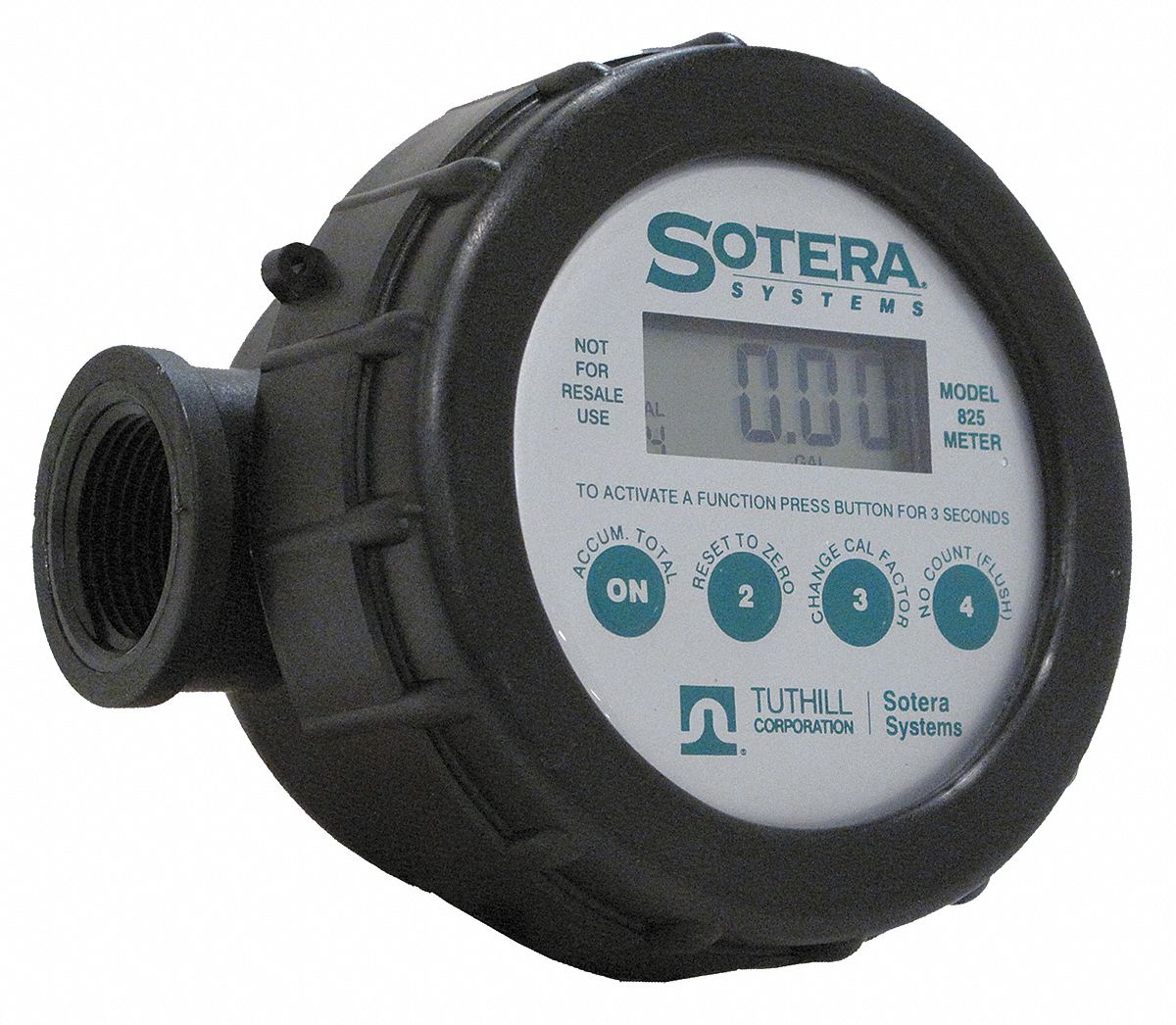 SOTERA Liquid 1 Electronic Flowmeter, Glass Filled Polypropylene, 2 to