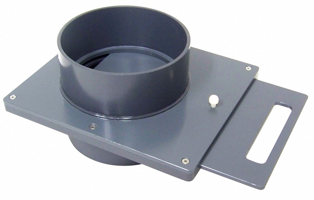 PLASTIC SUPPLY Blastgate, PVC, 8" 6XME6PVCB08 Grainger