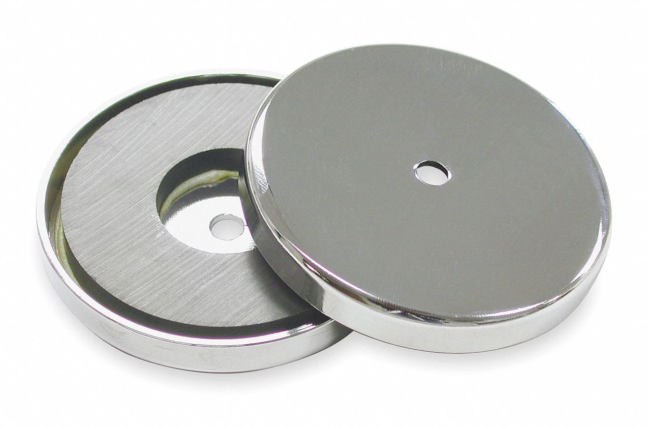 GRAINGER APPROVED Encased Round Base Ceramic Ferrite, 25 lb Max