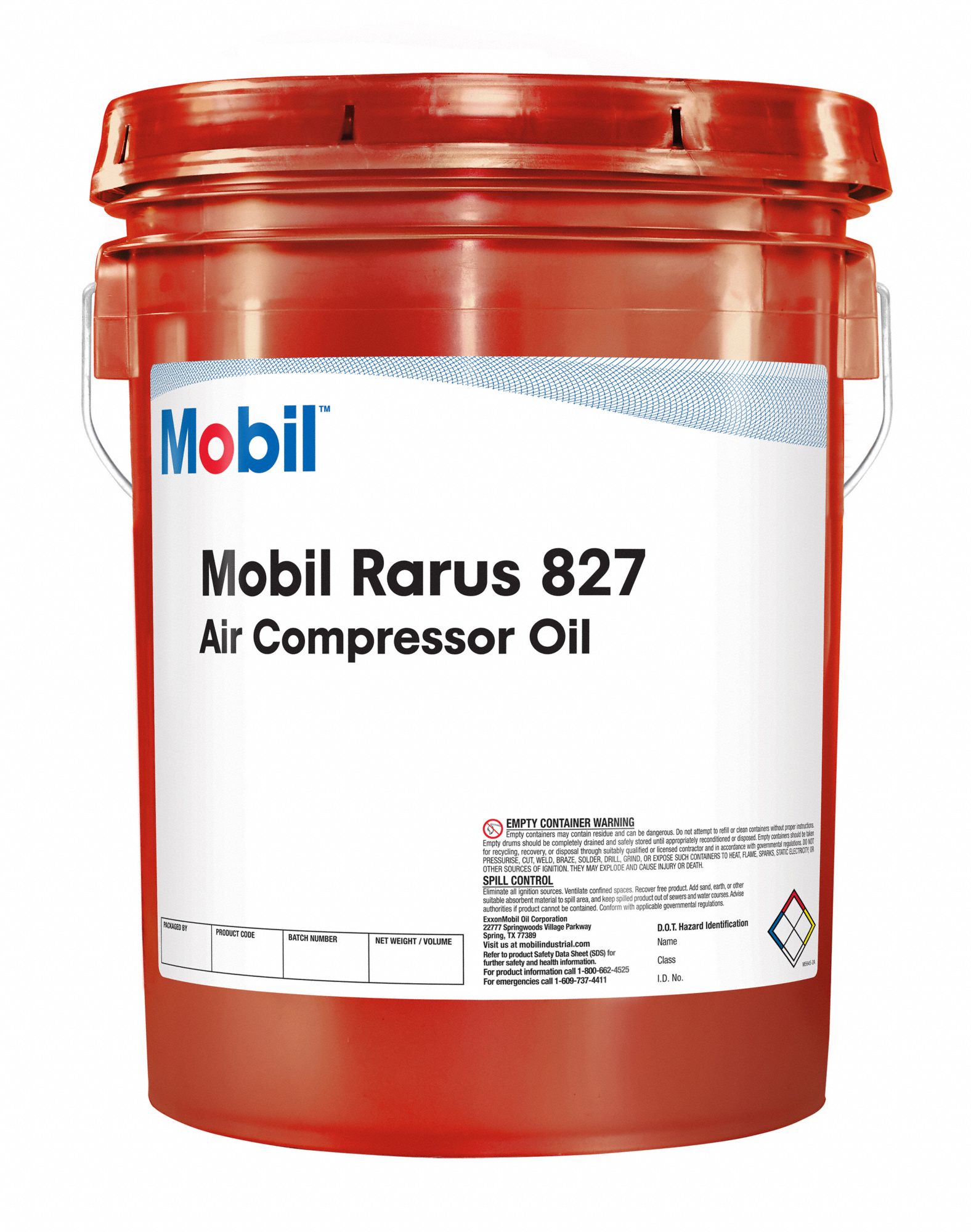 MOBIL, 5 gal, Pail, Compressor Oil 6Y783104820 Grainger