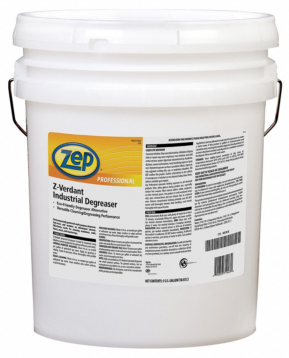 ZEP PROFESSIONAL Degreaser, Bucket Container Type, 5 gal Container Size