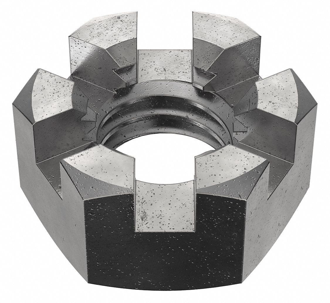 Slotted Castle, 5/16"-18 Thread Size, Castle Nut - 6YHL7|351035G - Grainger