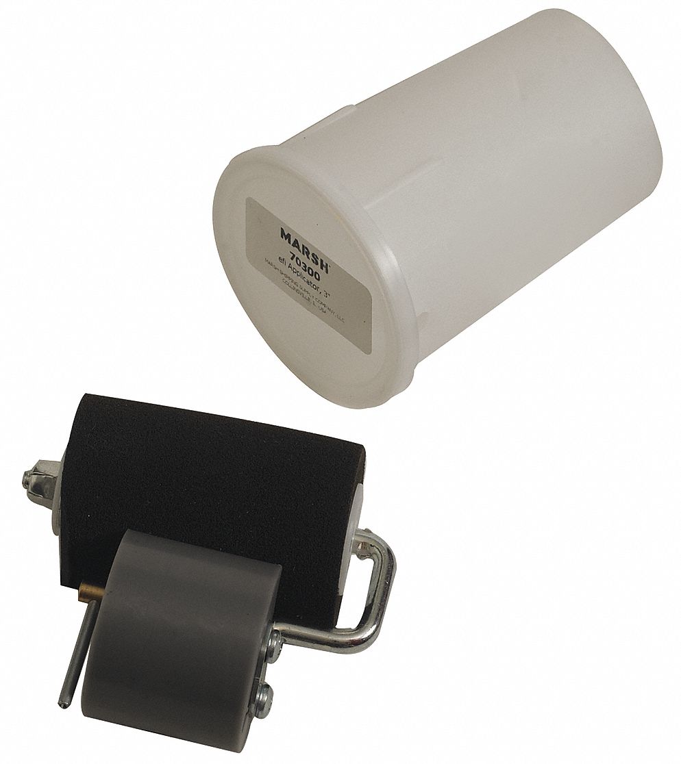 MARSH Stencil Ink Applicator 3 1/2 in Overall Lg, Neoprene, 2 in Repl