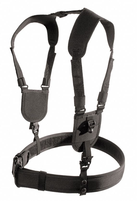 BLACKHAWK Duty Belt Harness, Nylon , Black, Size S/M 6YLY3