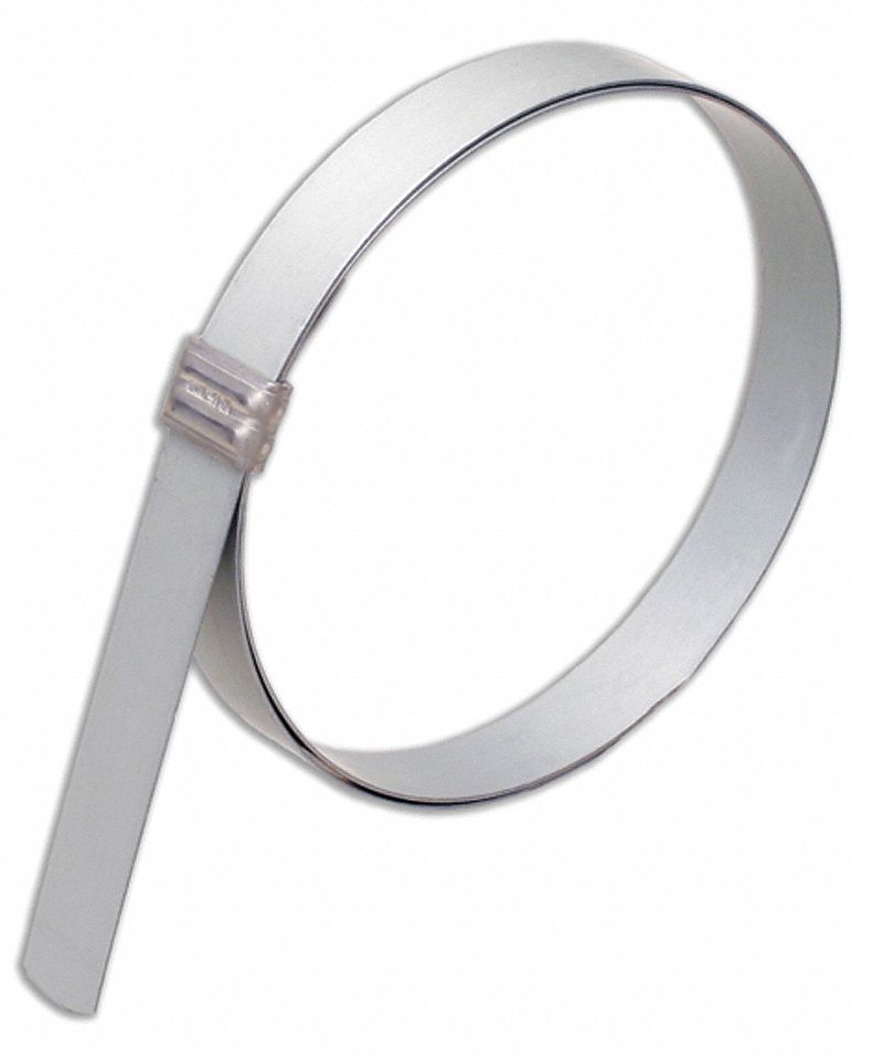 BANDIT, Junior Smooth ID, Galvanized Carbon Steel, Hose Clamp 6YRA5