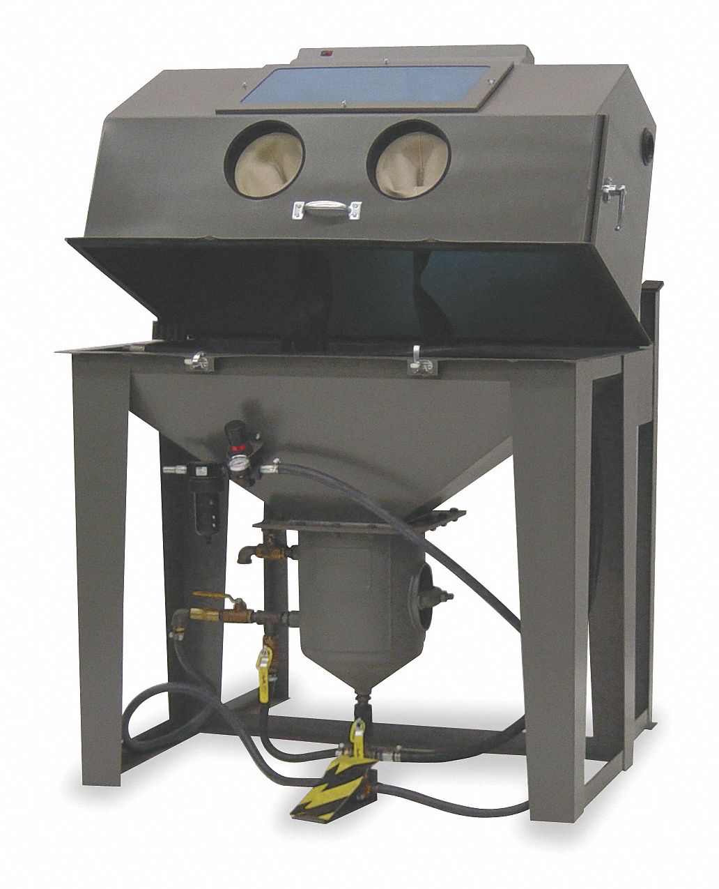 ECONOLINE Pressure-Feed Abrasive Blast Cabinet, Work Dimensions: 24" x