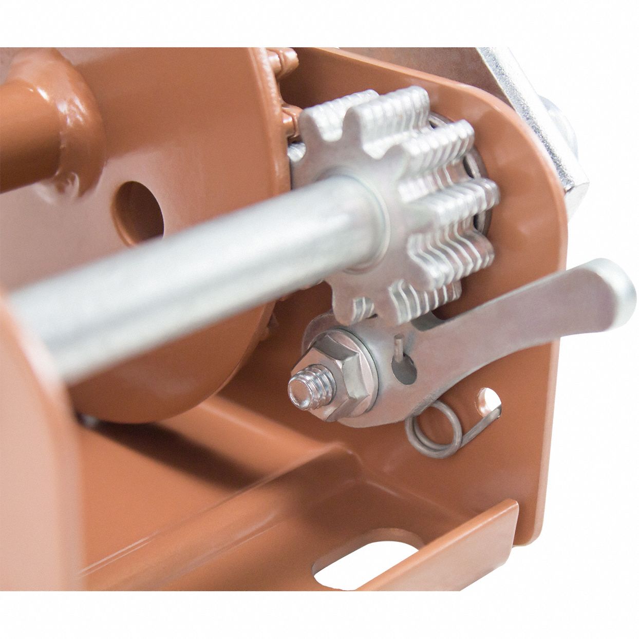 DUTTONLAINSON Hand Winch 900 lb 1st Layer Load Capacity, Spur, 3.21