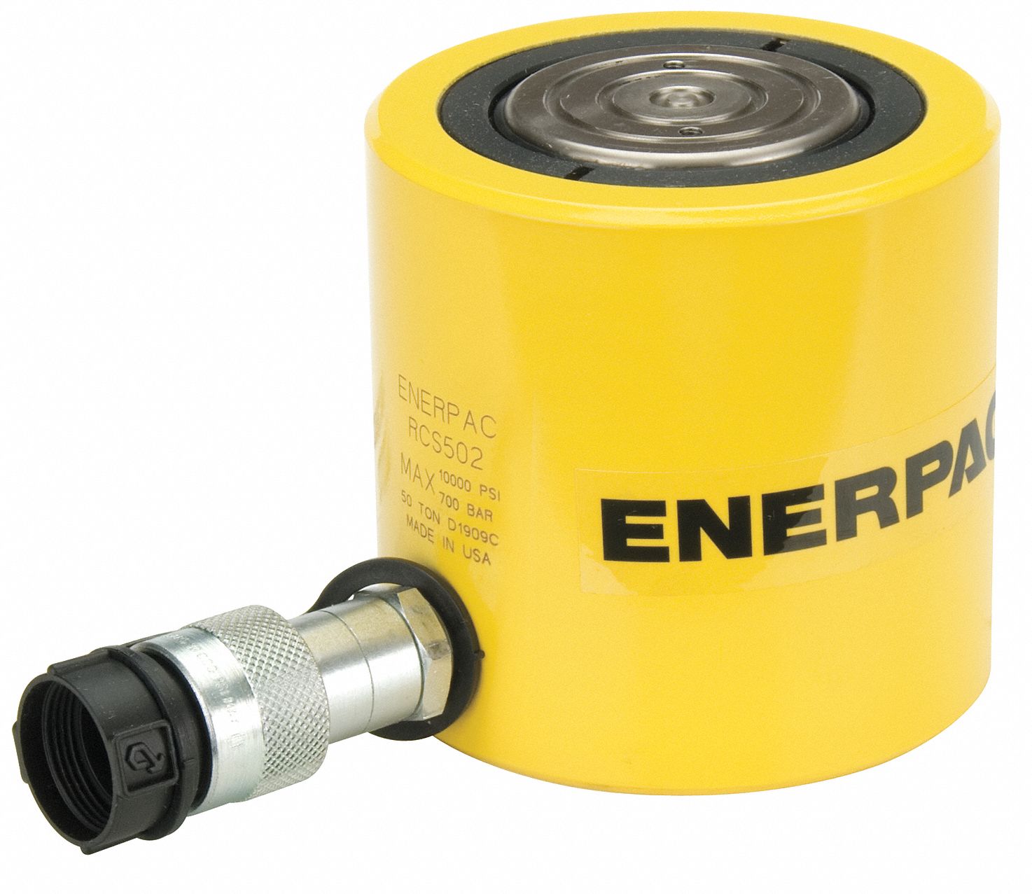 ENERPAC Hydraulic Ram, General Purpose, Body Material Steel, 50 ton