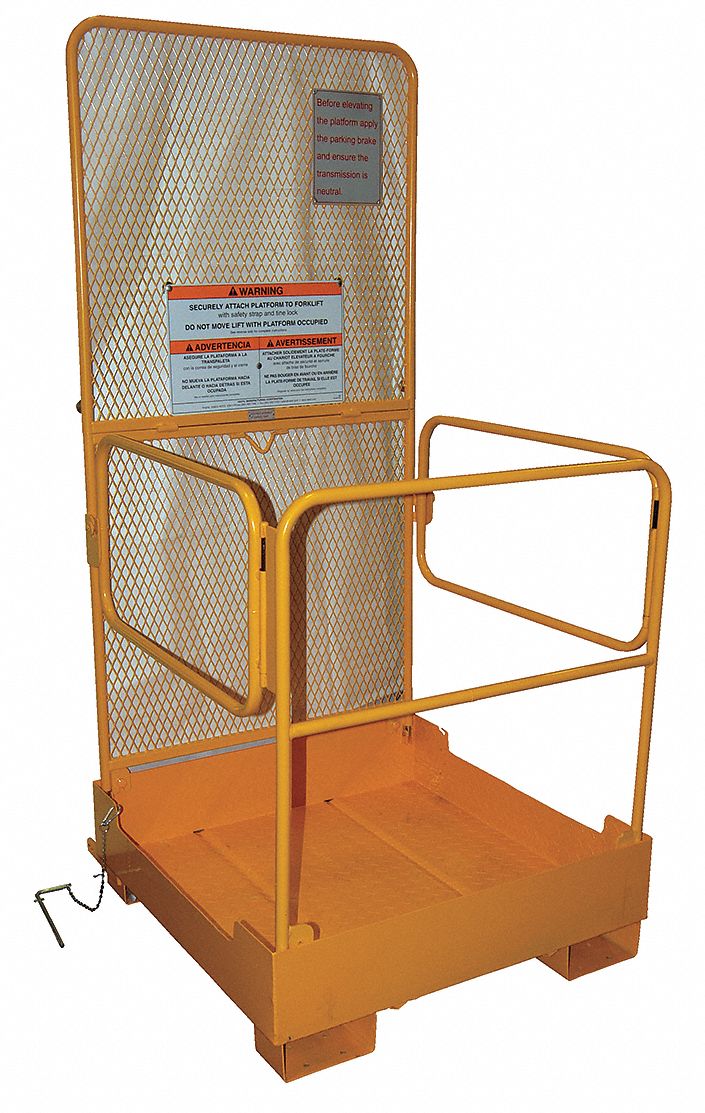 Fork Truck Work Platform,37W x 37D x 84H Grainger