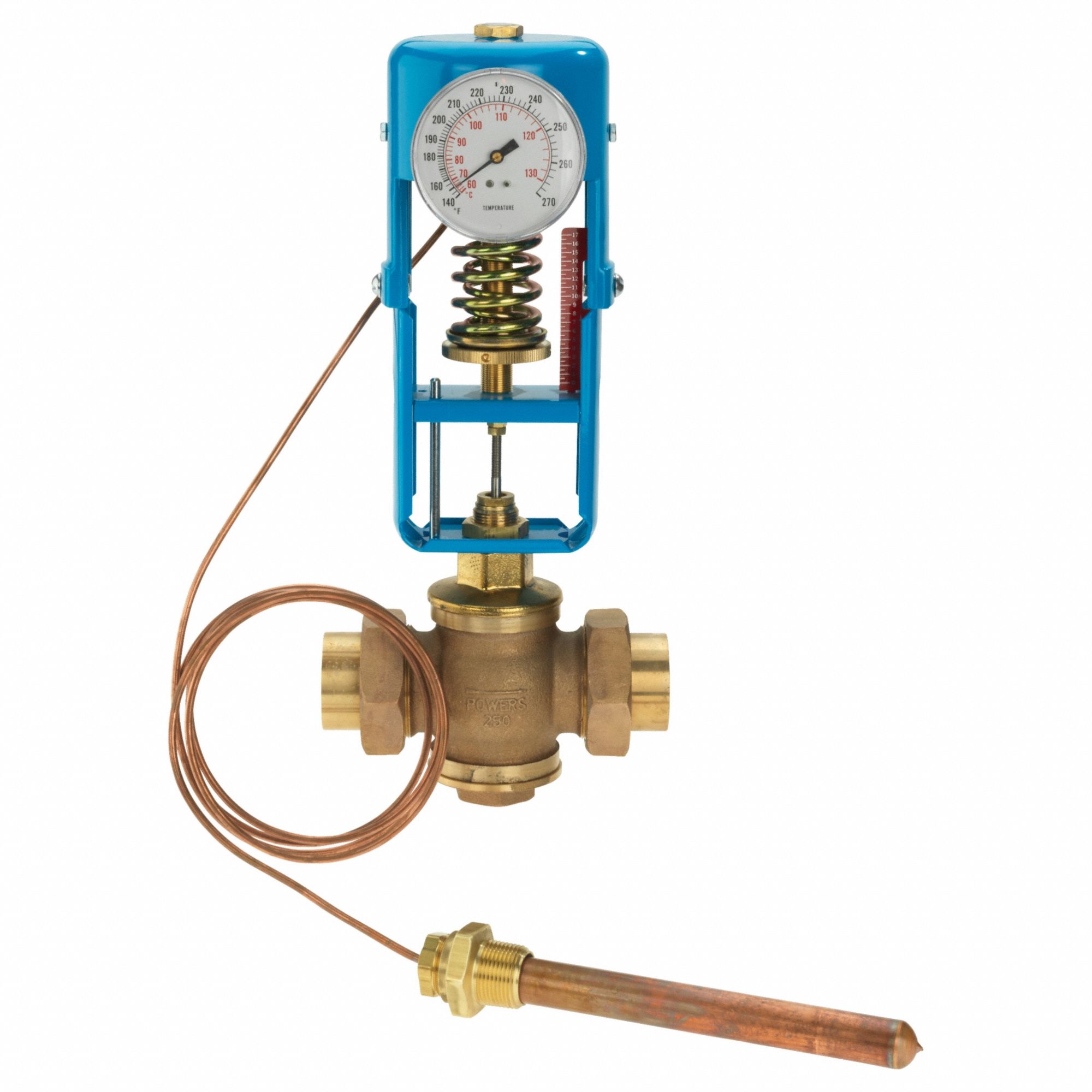 POWERS, For Cold Water/Hot Water Media, 1 1/2 in Pipe Connection Size