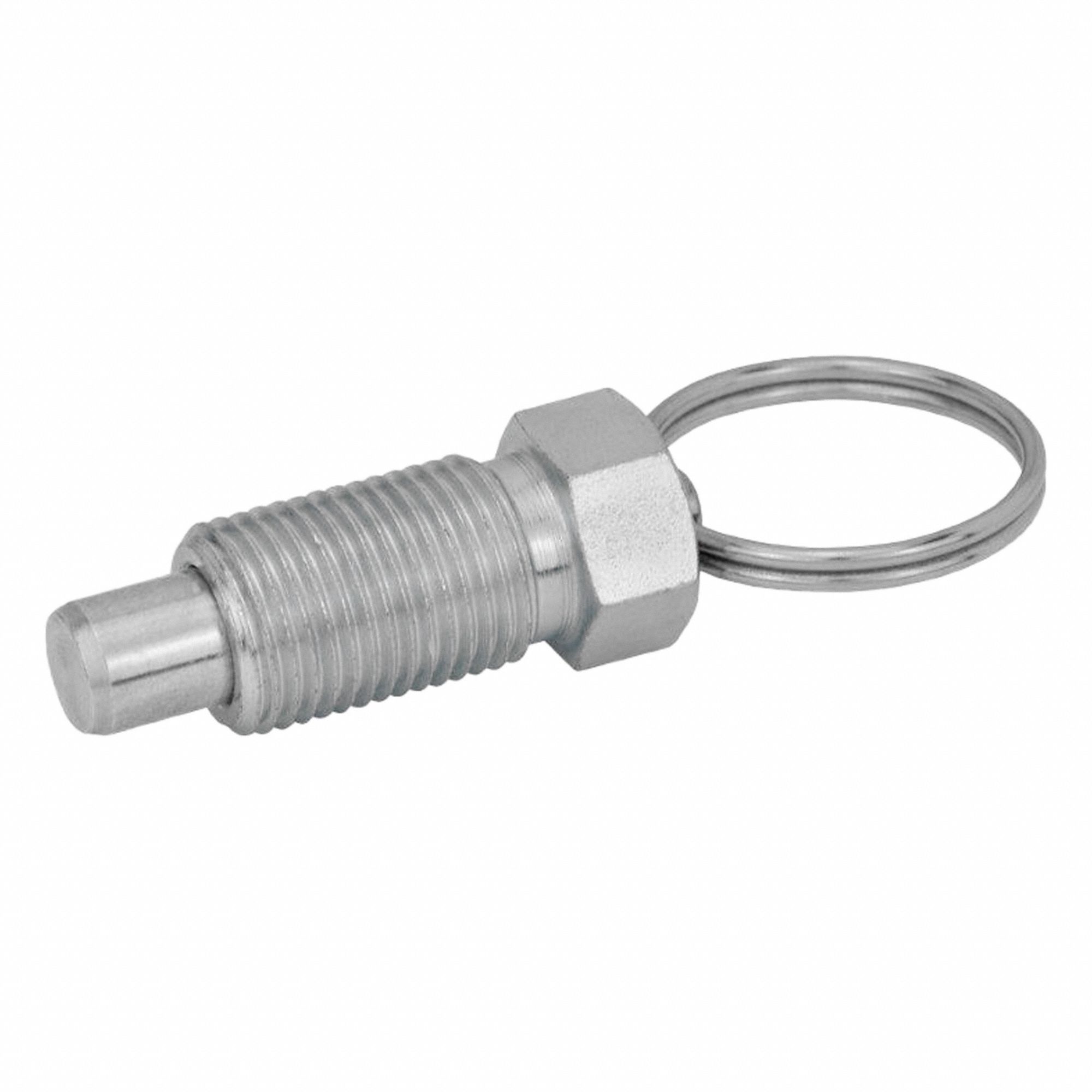 JW WINCO, Steel Body w/ SS Plunger, M12x1.5 Thread, Indexing Plungers