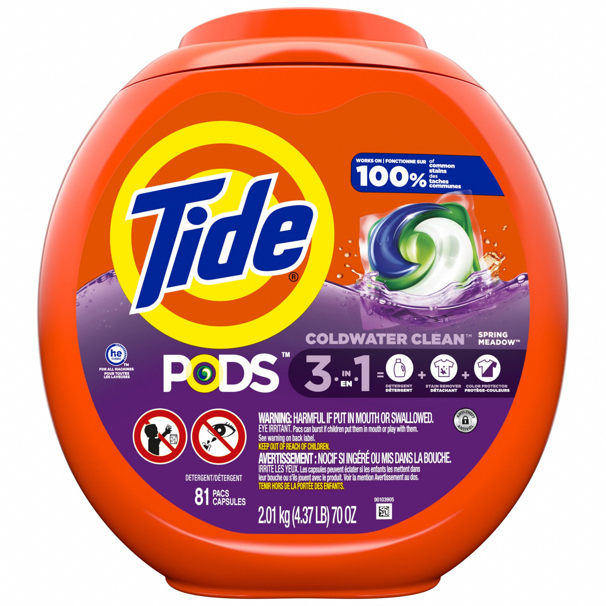 TIDE, High Efficiency (HE), Canister, Laundry Detergent - 796UL3|91781