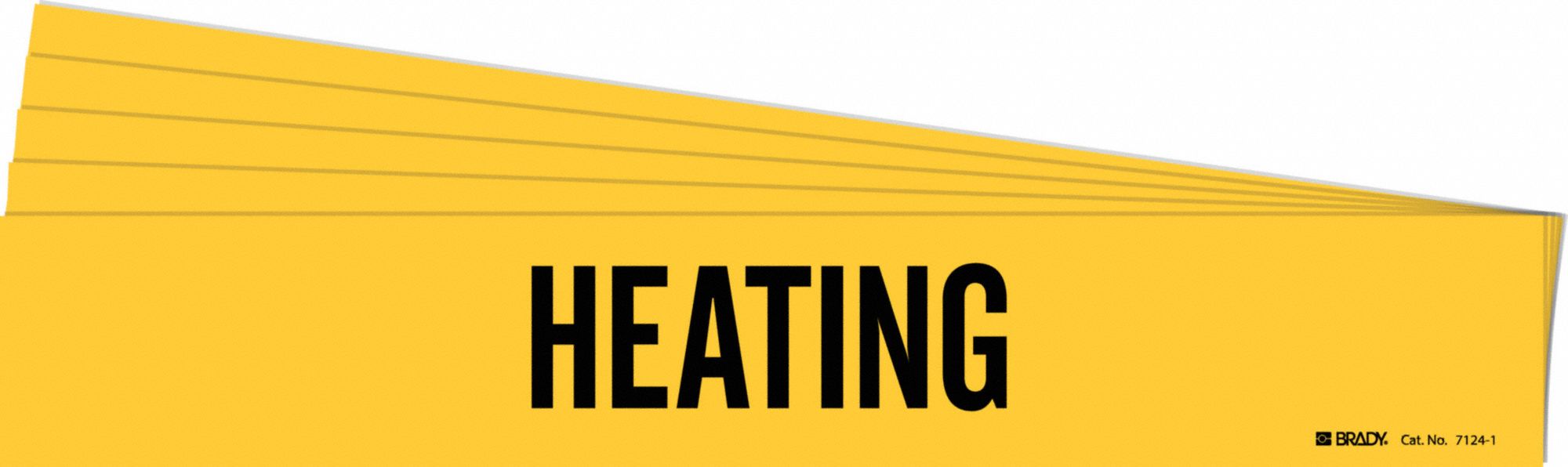 Heating, Yellow, Pipe Marker 781WH471241PK Grainger