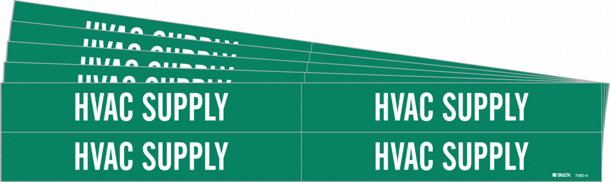 HVAC Supply, Green, Pipe Marker 781WL973804PK Grainger