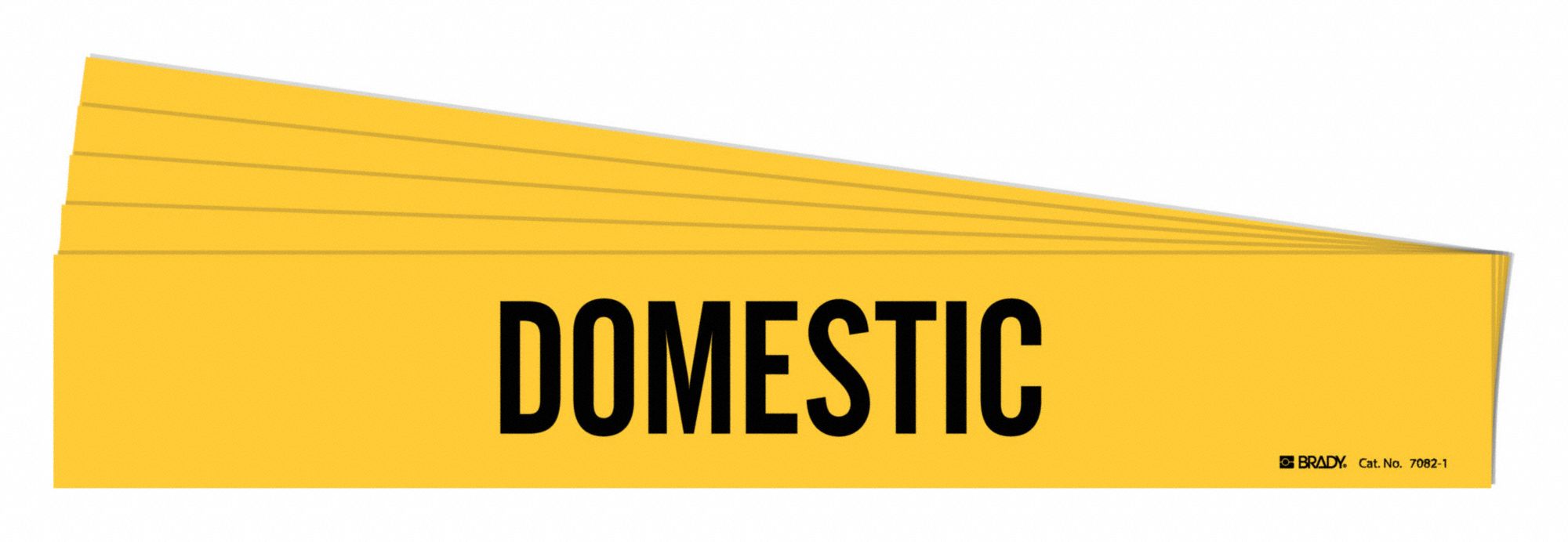 Domestic, Yellow, Pipe Marker 782FG470821PK Grainger