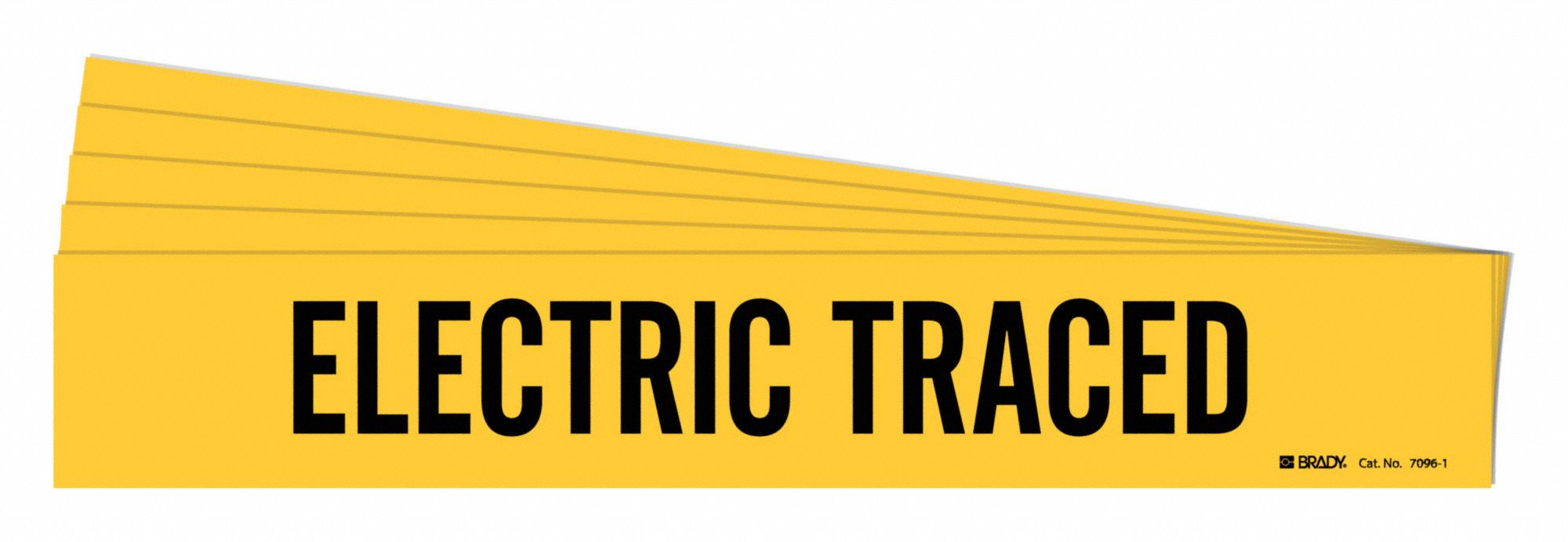 Electric Traced, Yellow, Pipe Marker 782FK670961PK Grainger
