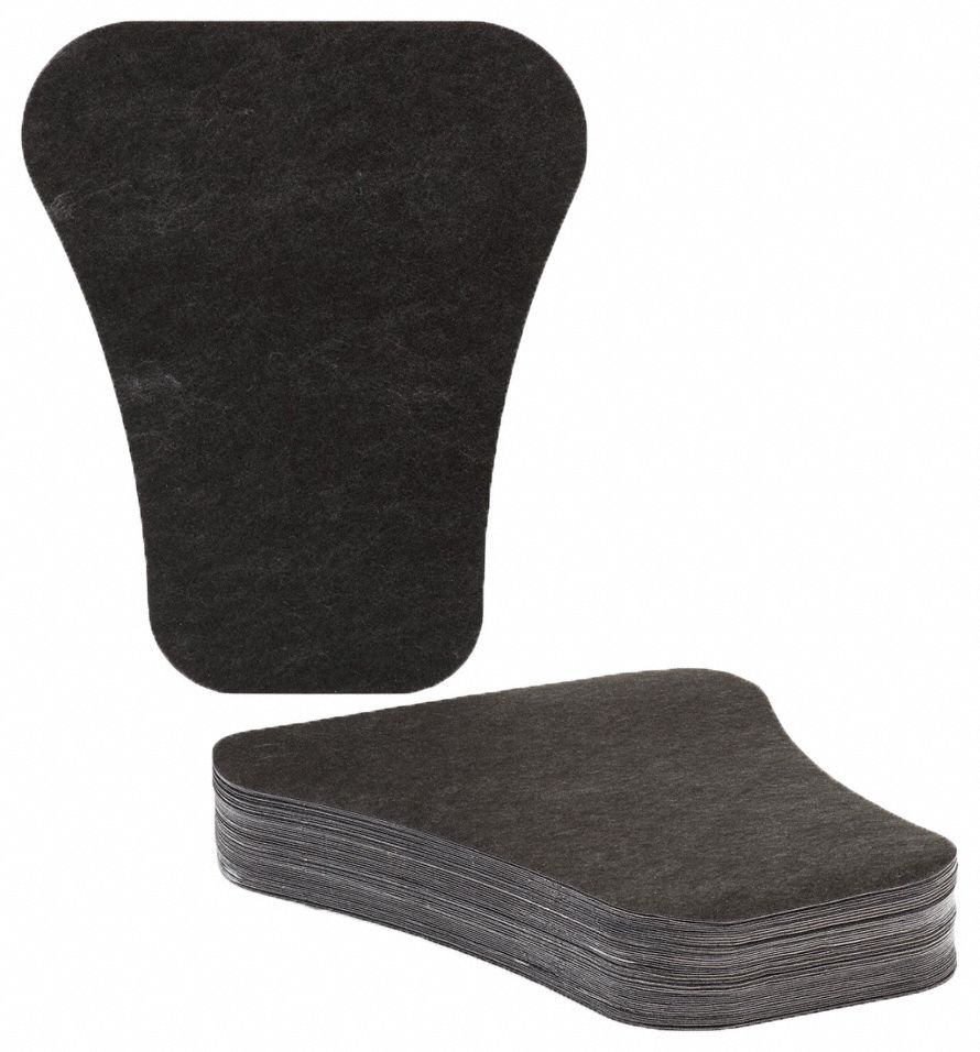 PIG, 1/8 in Mat Thick, 23 1/2 in Lg, Adhesive Backed Urinal Mat