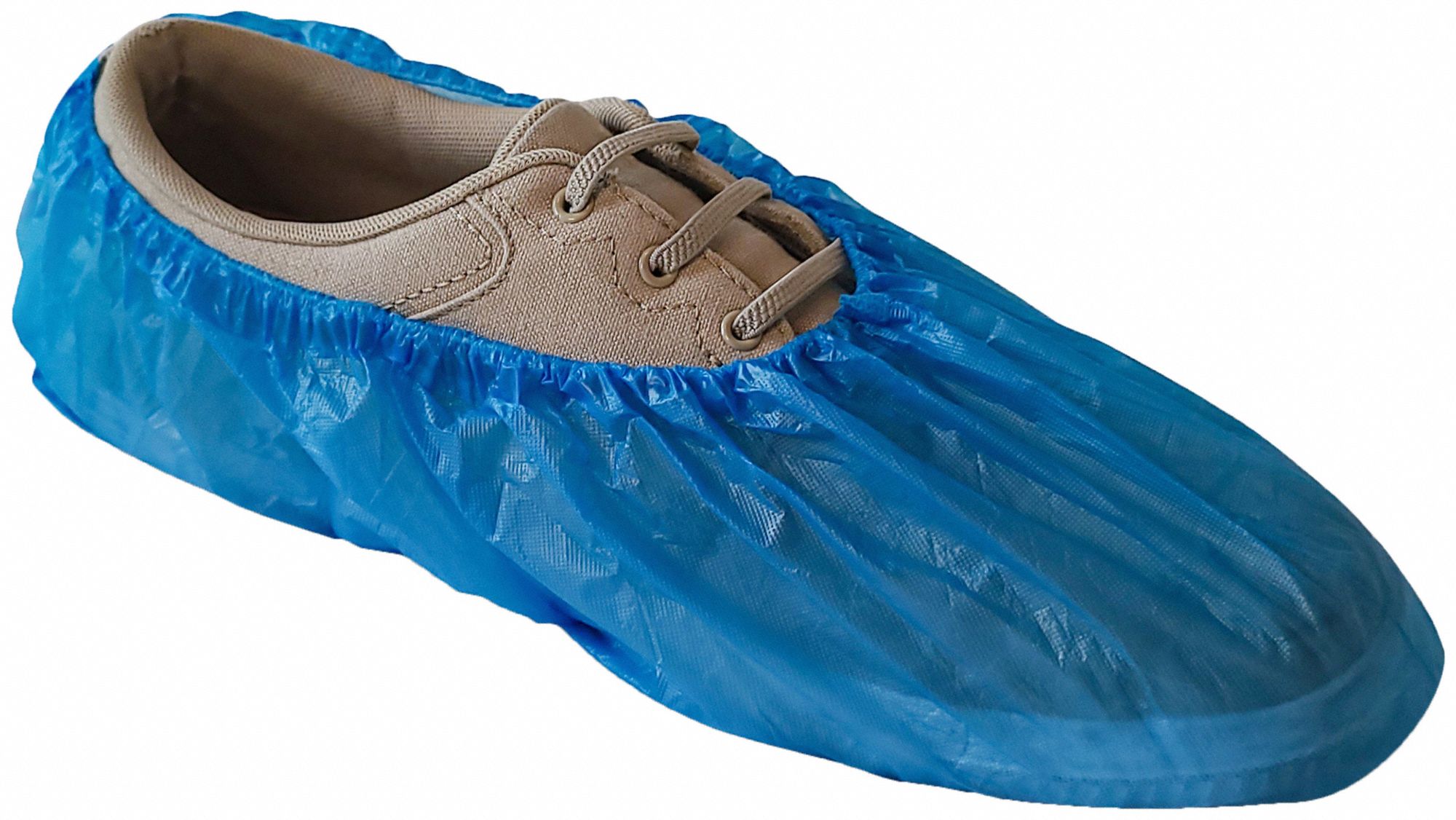 INTERNATIONAL ENVIROGUARD Blue CPE Shoe Cover, XL, Blue, PK 1000 782T403602B Grainger
