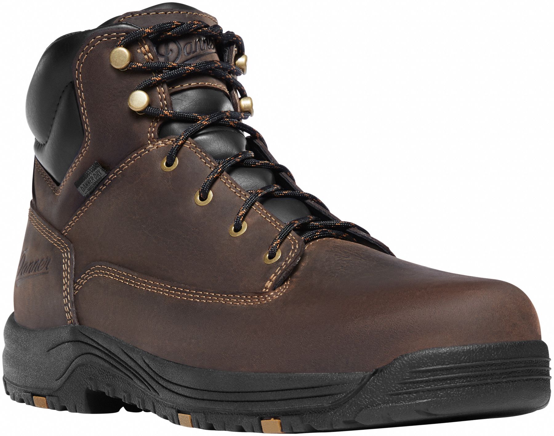 Danner 19453-11EE Danner 6 in Work Boot, 11, EE, Men's, Brown, Aluminum