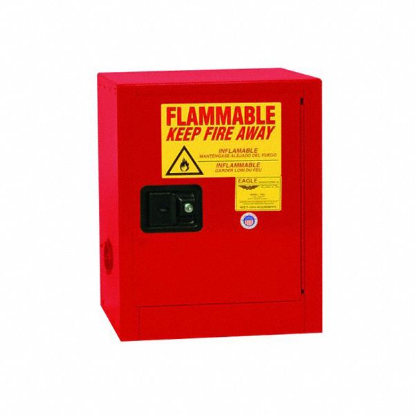 Countertop, 4 gal, Flammables Safety 786UZ01904XRED Grainger