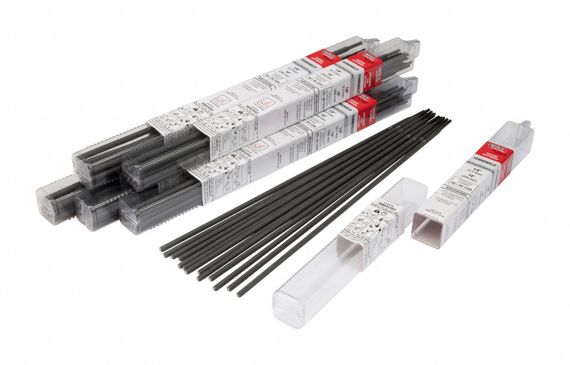 LINCOLN ELECTRIC, Cast Iron, ESt, Stick Electrodes 786WF2ED031542