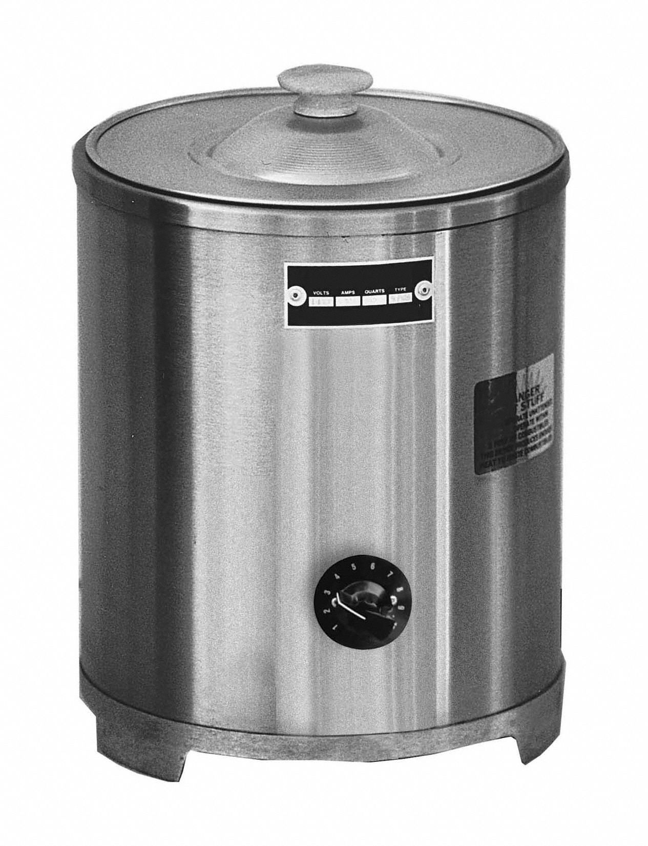 PRECISION BRAND, 1 pt Pot Volume, Aluminum, Hot Melt Melting Pot