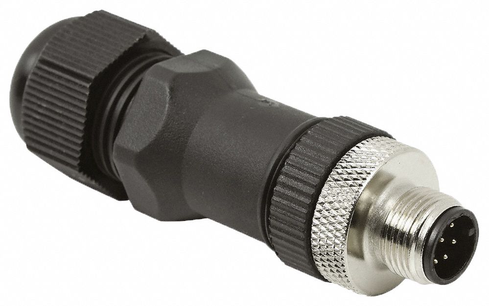 IFM, A Coded, 8 Pin, M12 Circular Connector 787GF6E18343 Grainger
