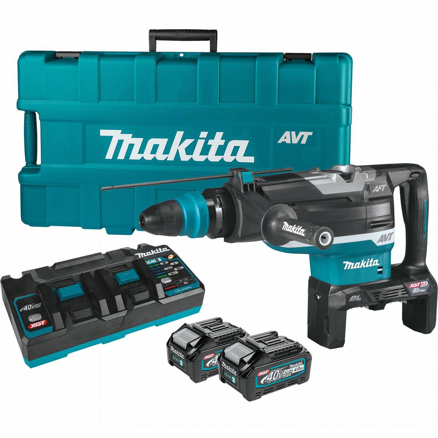 MAKITA, D-Handle, 40 V, XGT Cordless Rotary Hammer - 787KW9|GRH06PM