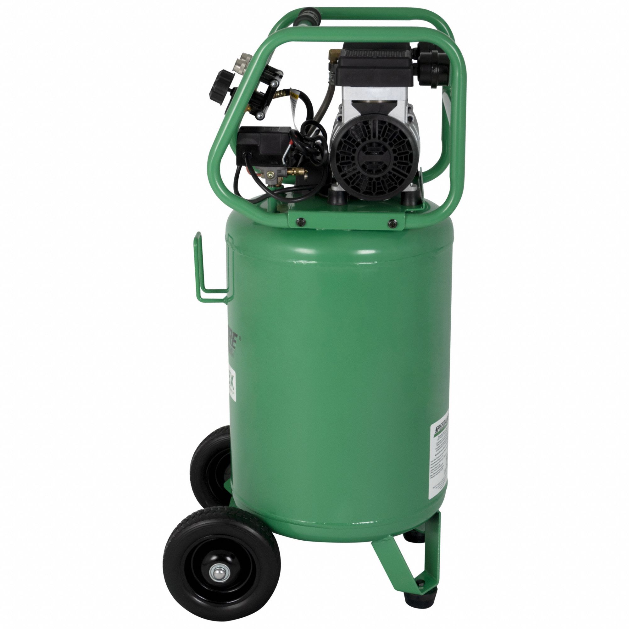 SPEEDAIRE Air Compressor Quiet, Oil Free, 20 gal, Vertical, 1.8 hp, 4.