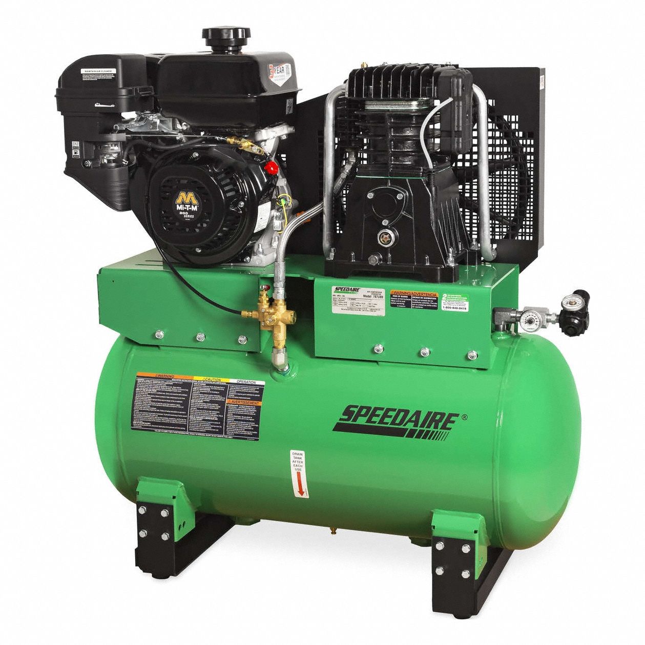 SPEEDAIRE, 2 Stage, 9 hp Engine, Stationary Air Compressor 787U89AM2