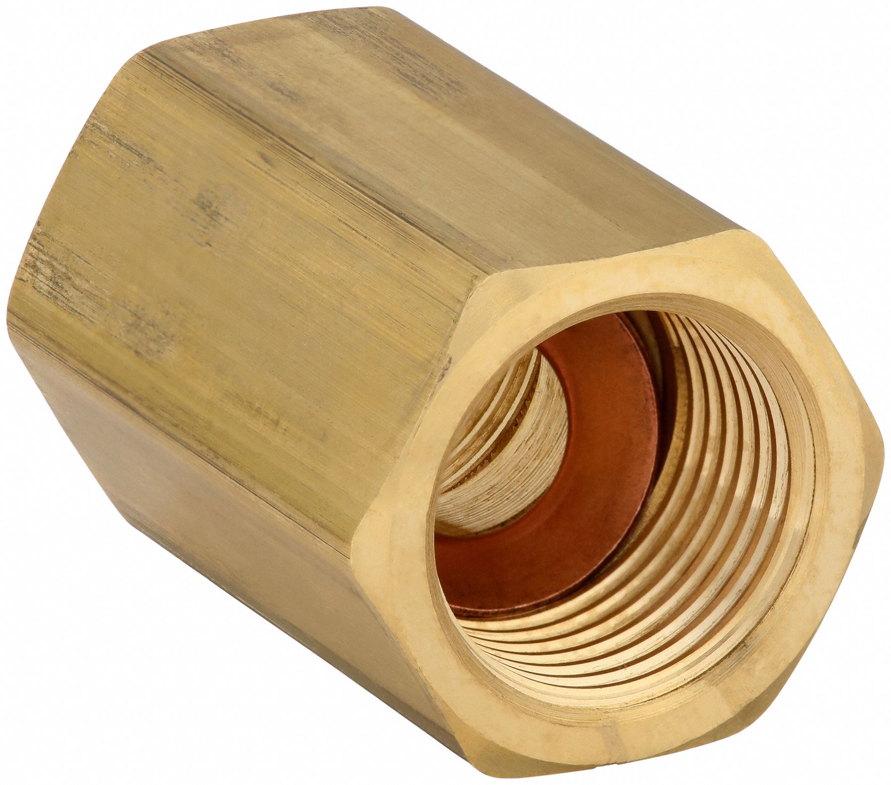 For 3/8 in x 3/8 in Tube OD, Flared x Flared, Brass Flare Fittings