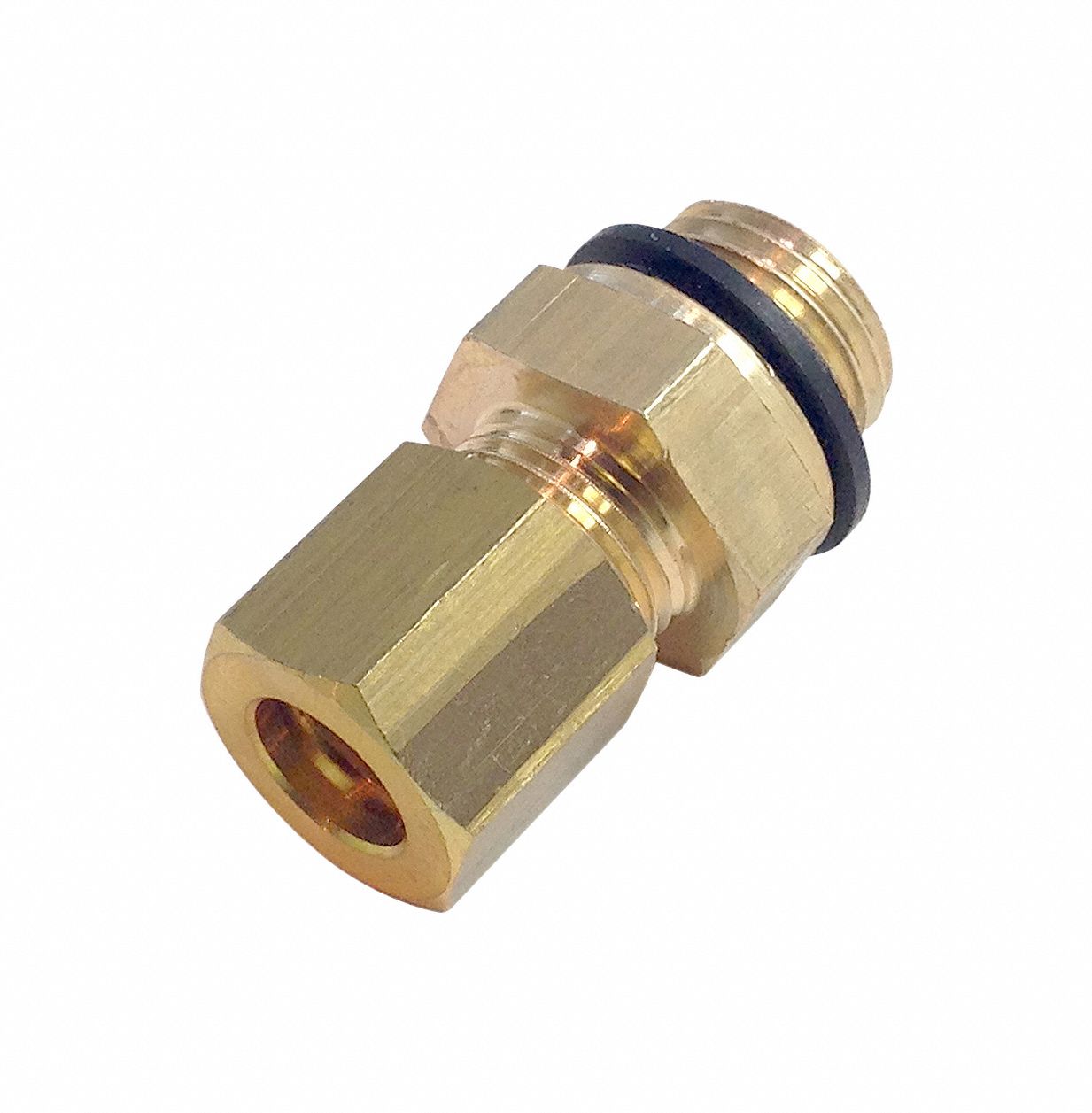 LEGRIS Brass Metric Compression Fitting 1 9/32 in Overall Lg 791P84