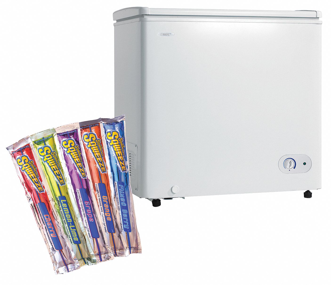 SQWINCHER Chest Freezer with Freezer Pop, Freezer Pop, Regular 7DZ47