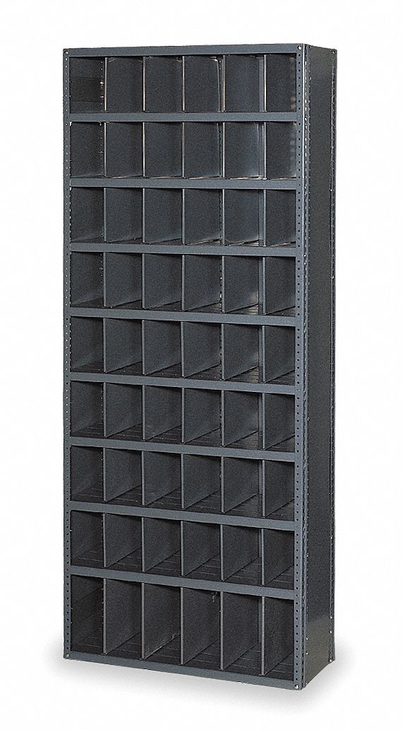 EDSAL, 36 in x 18 in x 84 in, 54 Compartments, Pigeonhole Bin Unit
