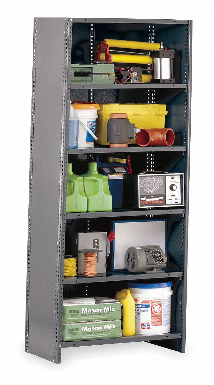 GRAINGER APPROVED Metal Shelving Starter, MediumDuty, 36 in x 18 in