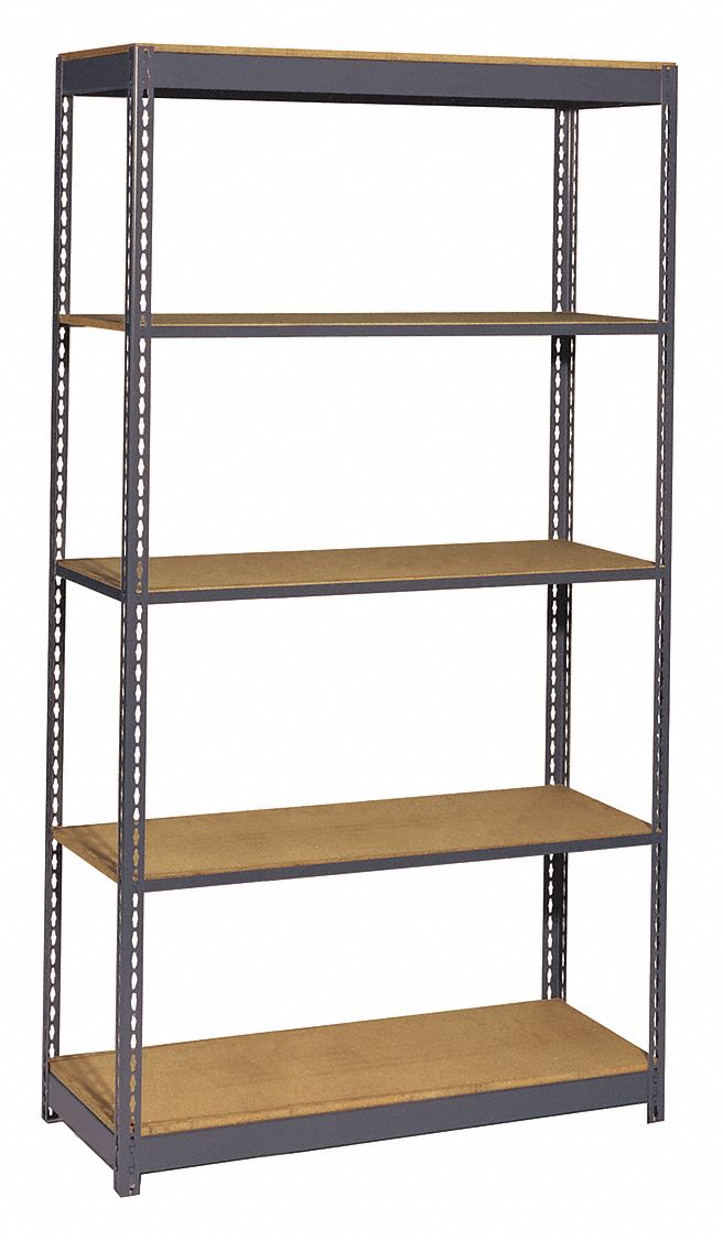 GRAINGER APPROVED Starter Boltless Shelving with Particle Board Decking