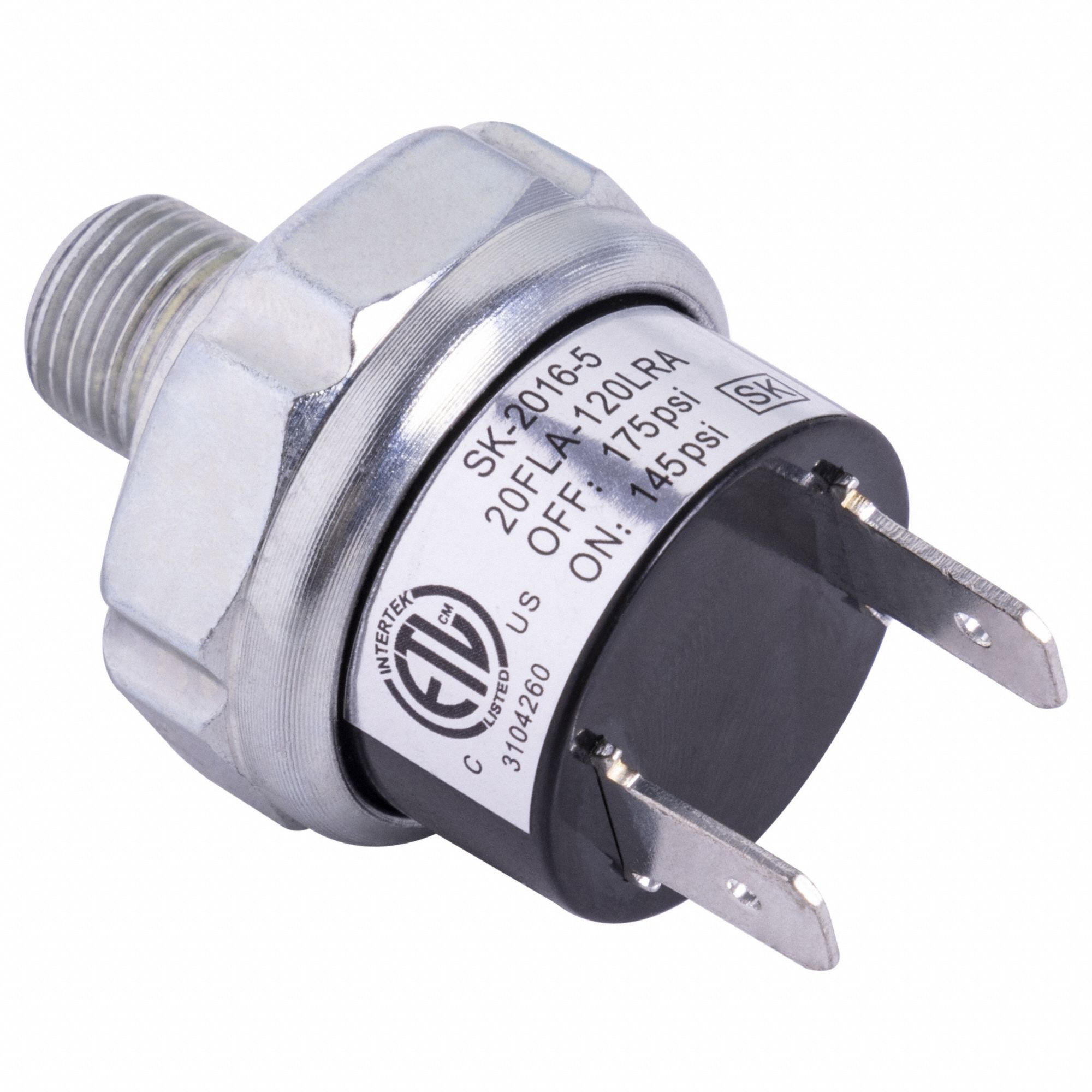 SPEEDAIRE, D3005000119, Pressure Switch, Pressure Switch for 6 Gal, 1