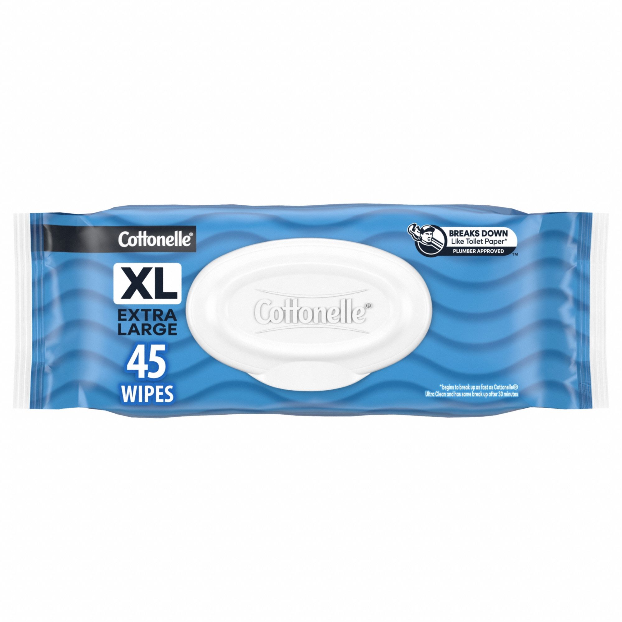 COTTONELLE, 45 Wipes per Container, 7.5 in Wipe Lg, Hand Sanitizer