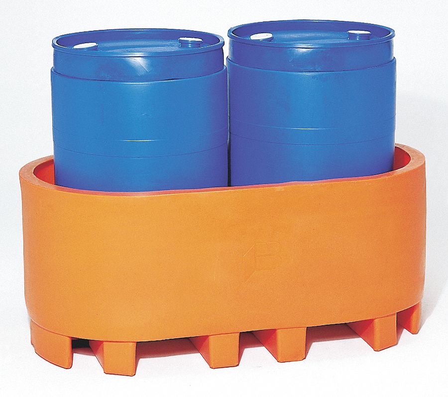 GRAINGER APPROVED Drum Spill Container, 1,800 lb Spill Containment Load