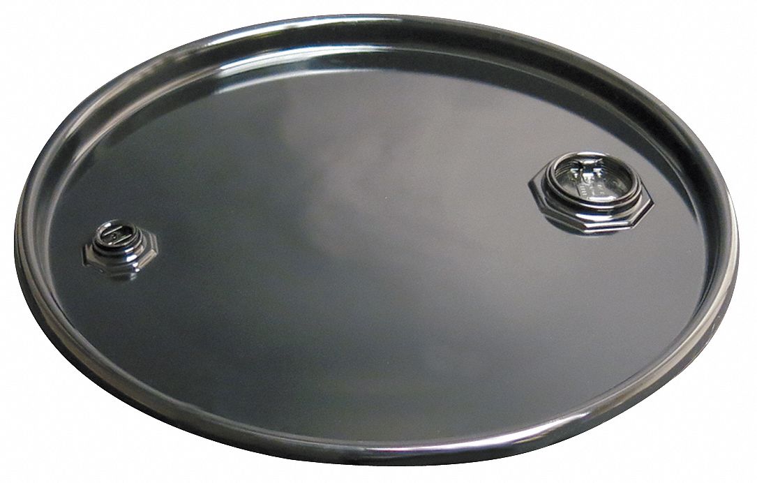 GRAINGER APPROVED Drum Cover, CorrosionResistant, Steel, 30 gal