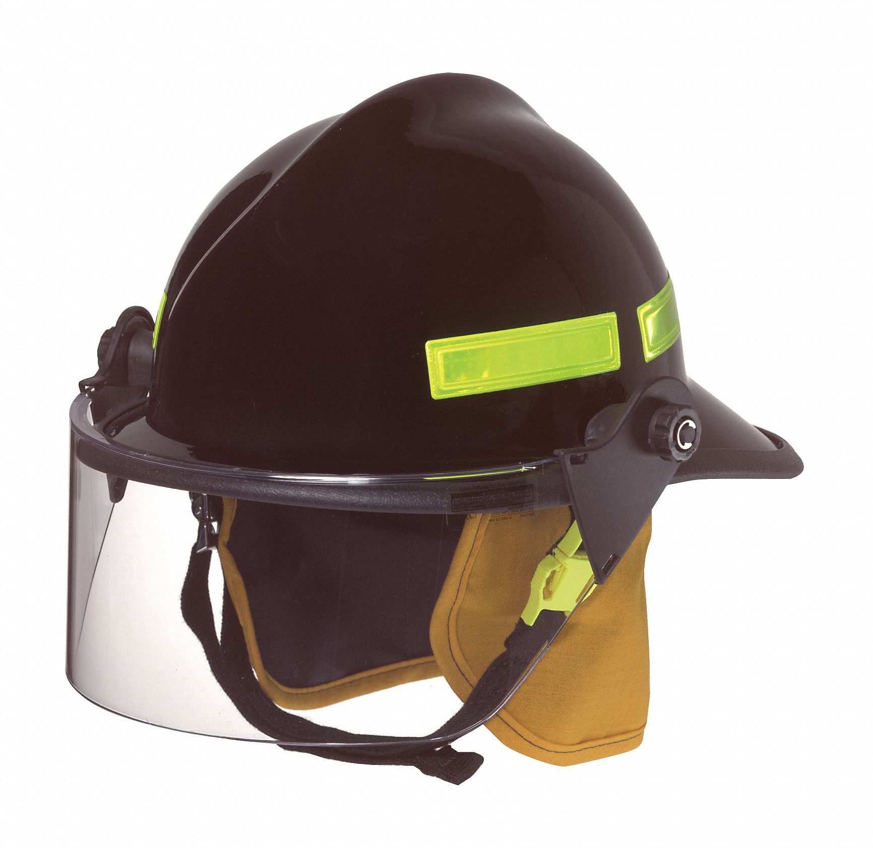 CAIRNS Black Fire Helmet, Shell Material Fiberglass, Ratchet
