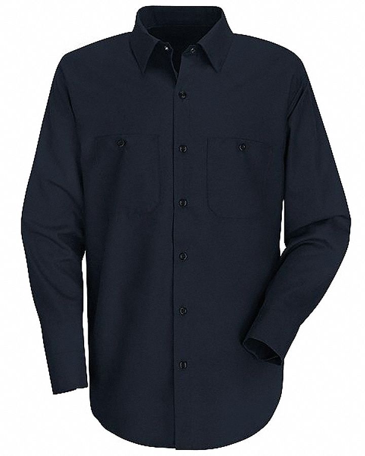 VF WORKWEAR, Men's, Long Sleeve, Long Sleeve Work Shirt 9KDX8SP14NV