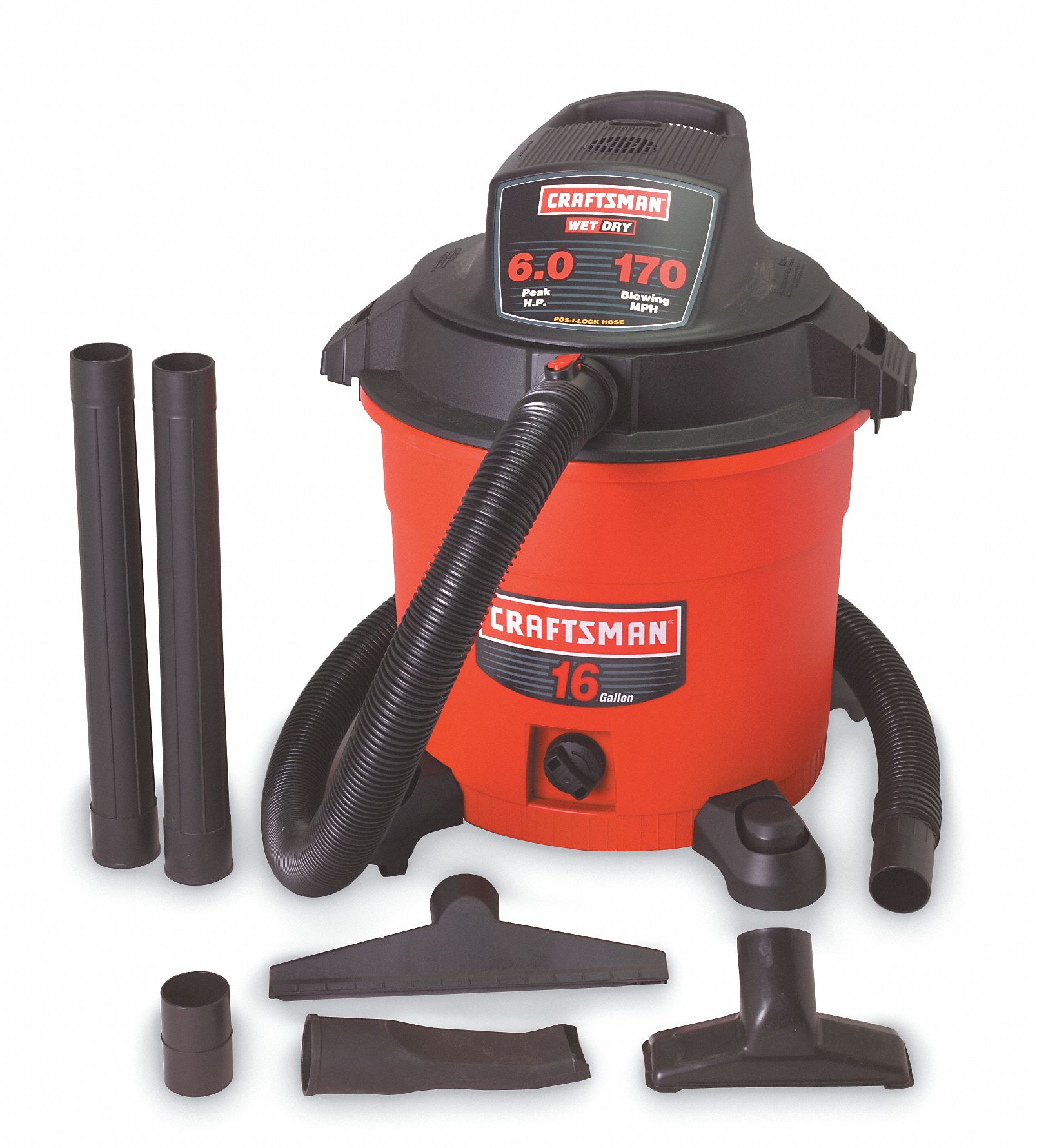 Wet/Dry Vacuum, 16 gal Tank Size - Grainger